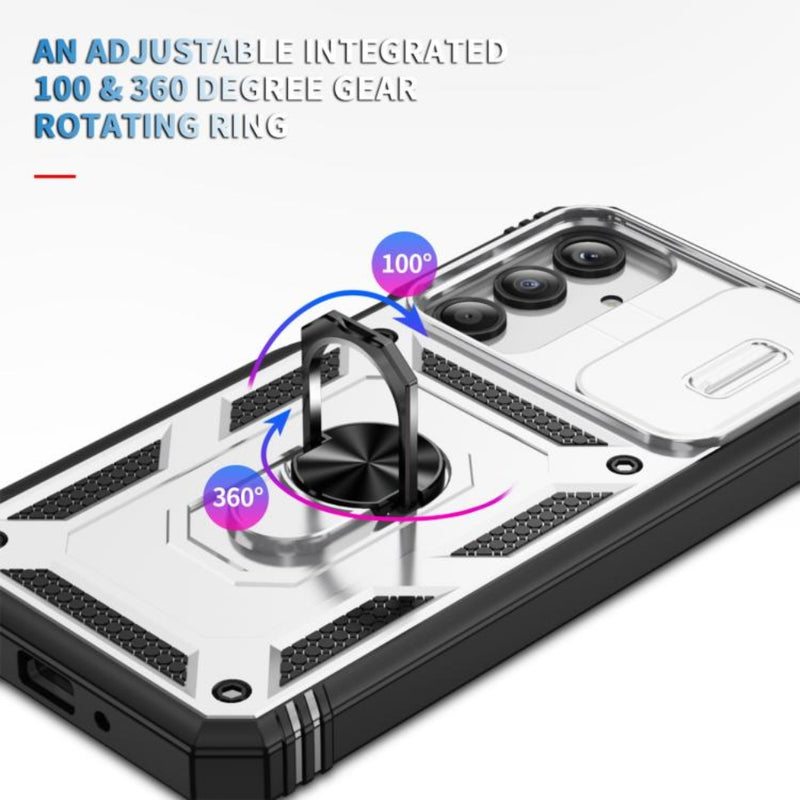 Chargez l&#39;image dans la visionneuse de la galerie, Samsung Galaxy A17 (SM-A176) - Sliding Camshield TPU + PC Phone Case with Holder
