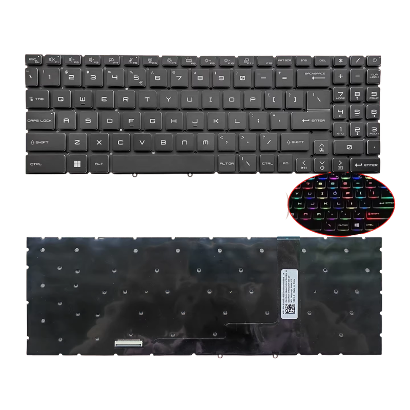Load image into Gallery viewer, MSI Stealth A16 AI+ Studio A1V MS-15F3 MS-15F4 Series - Laptop Keyboard With Backlit US English Layout - Polar Tech Australia
