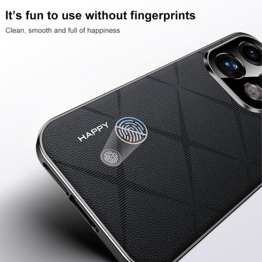 OPPO Find X9 Pro - Plain Leather PC Phone Case