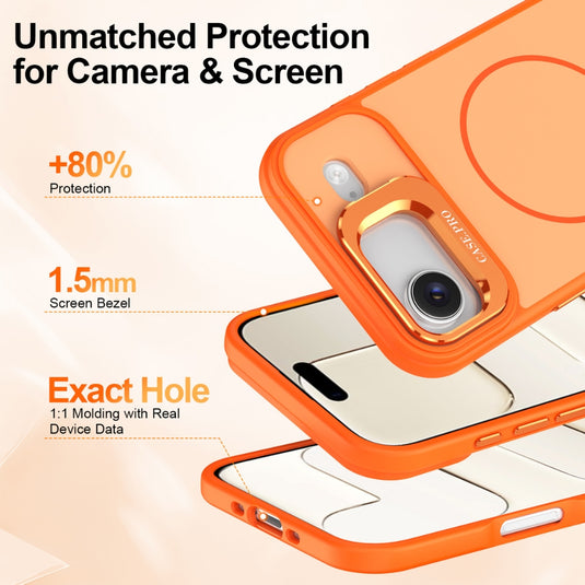 Apple iPhone 17 Air -  Zore Notron MagSafe Charging Case with Camera Stand - Polar Tech Australia