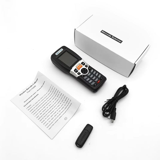 [RF4000-1D] JRHC Black 2.2" TFT Color LCD Screen Portable Wireless Barcode Scanner