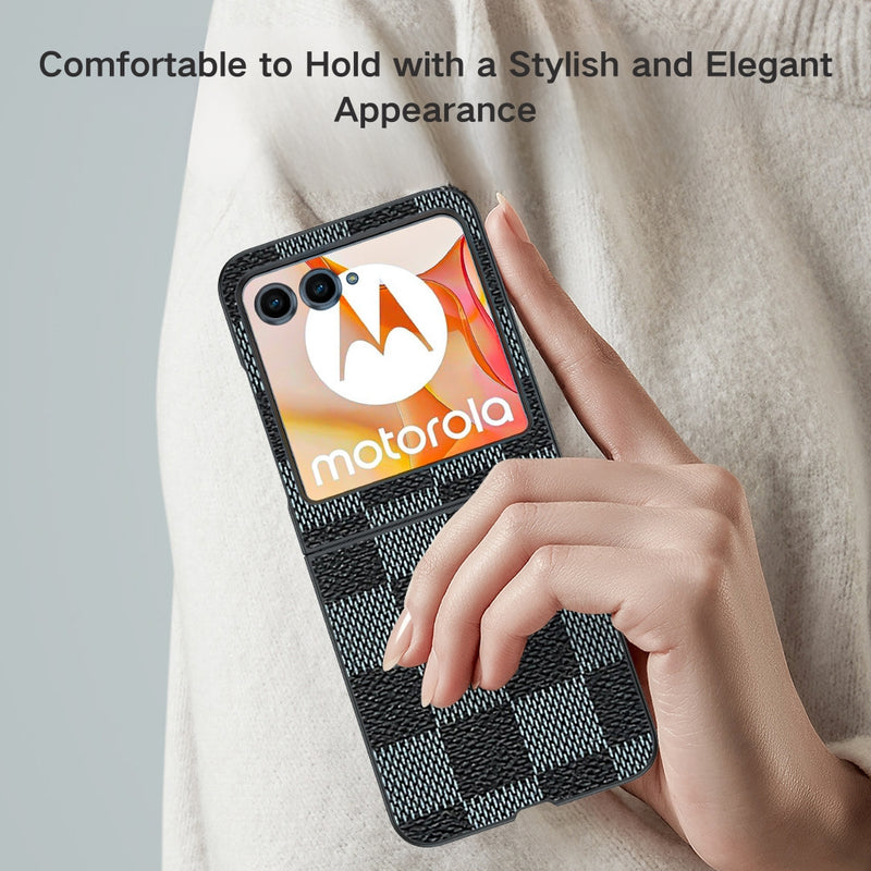 Chargez l&#39;image dans la visionneuse de la galerie, Motorola Moto Razr Plus 2024 - Elegant Leather Shock Resistant Full-Body Phone Cover - Polar Tech Australia
