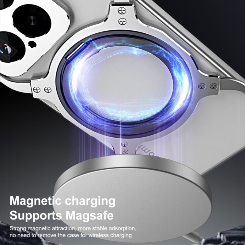 Cargue la imagen en el visor de la galería, Xiaomi Mi 15 Pro - Mechanical Arm Borderless MagSafe Holder Metal Phone Case - Polar Tech Australia
