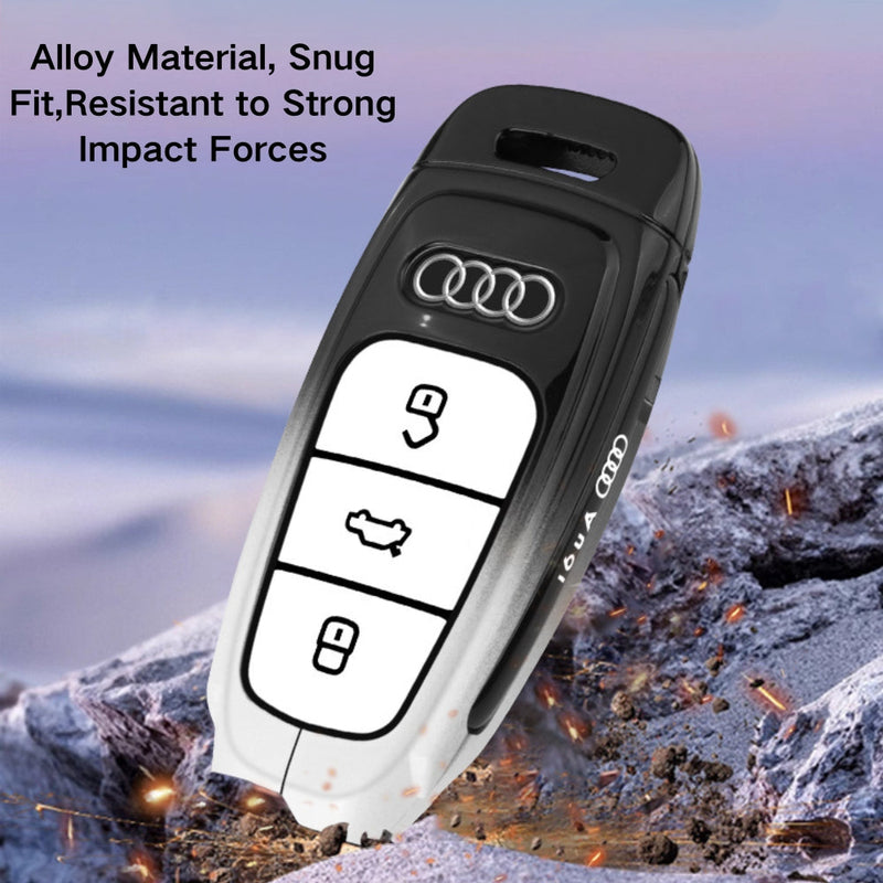 Cargue la imagen en el visor de la galería, Audi Stylish with Cool Shockproof Car Key Protective Fob Case Cover For A3, A4, A5, A6, Q2, Q3, Q5, Q7, Q8, e-tron
