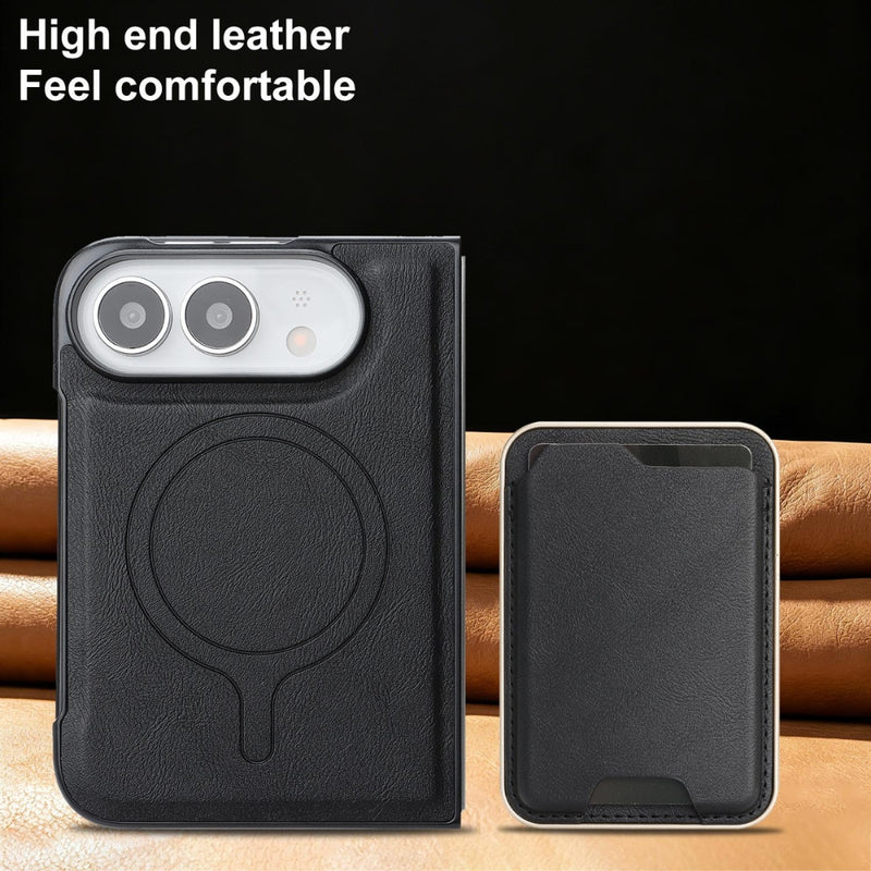 Chargez l'image dans la visionneuse de la galerie, Apple iPhone Ultra / Fold - Kalebol Slim MagSafe Ring Magnetic Card Bag Leather Phone Case
