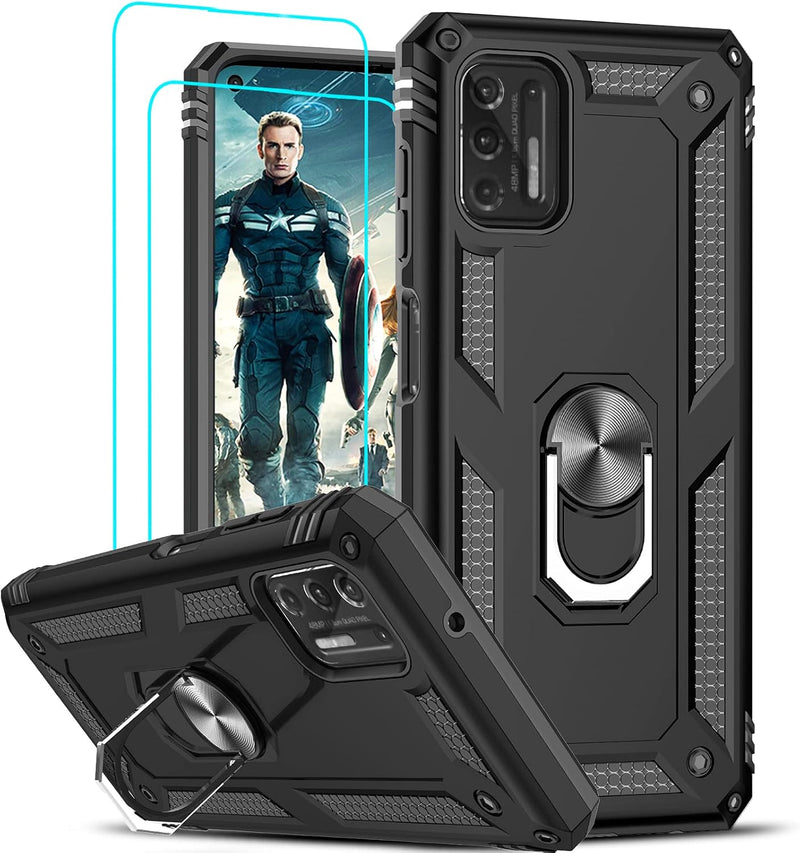 Chargez l&#39;image dans la visionneuse de la galerie, [Magnetic Ring Kickstand] Motorola Moto G Stylus 2021 - Shield Shockproof Rugged Heavy Duty Case - Polar Tech Australia
