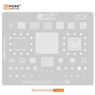 [Amaoe] [Stencil] BGA Reballing Solder Paste Stencil For iPad/iPad2/3/4/5/Air 2/PRO/iPad mini 1/2/3/4/ Soldering Mesh - Polar Tech Australia