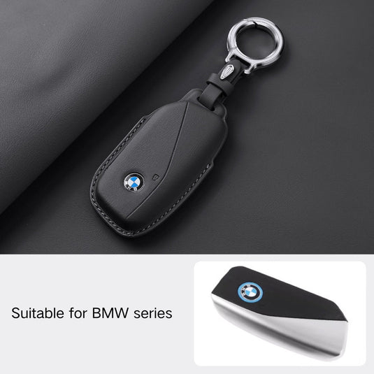 BMW Leather Car Key Fob Case Cover For 1, 2, 3, 5, 7 Series, X1, X3, X5, X6, X7, ix1, ix40, ix50, i8