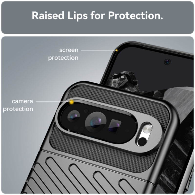 Cargue la imagen en el visor de la galería, Google Pixel 9 Pro XL - Thunder Series Twill Texture Thickened Anti-fall Protection TPU Case - Polar Tech Australia
