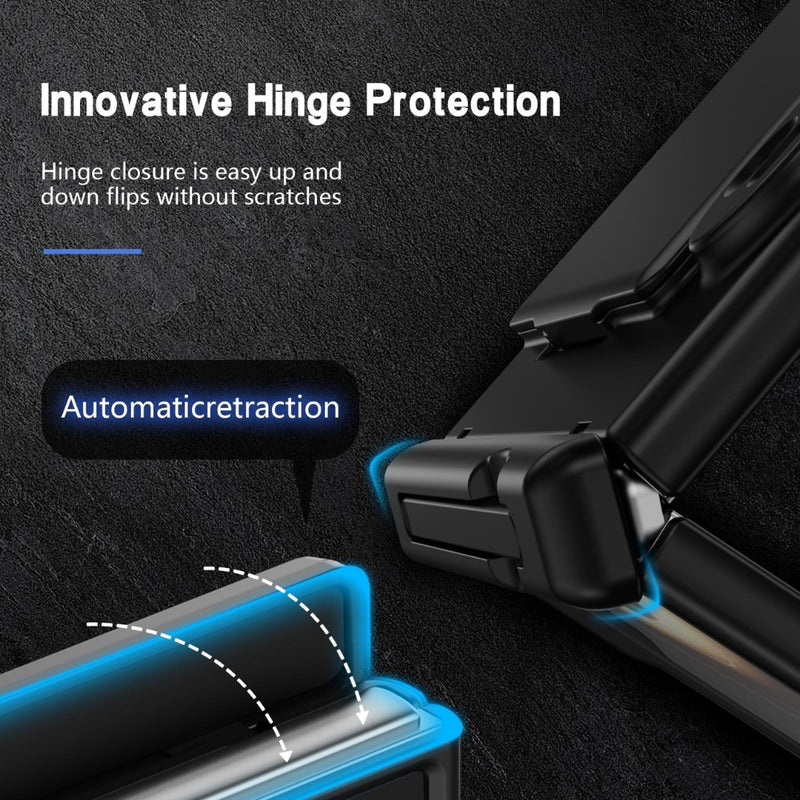 Chargez l'image dans la visionneuse de la galerie, Apple iPhone Ultra / Fold - Card Bag Holder Hinge Integrated Film Phone Case, with Pen
