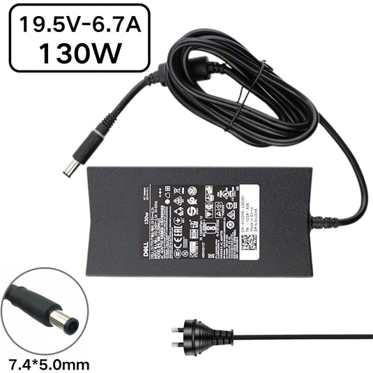 [19.5V-6.7A/130W][7.4*5.0] Dell Alienware Vostro Laptop AC Power Adapter Laptop Wall Charger - Polar Tech Australia