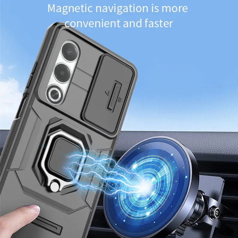 Cargue la imagen en el visor de la galería, OPPO A60 4G (CPH2631) - Heavy Duty Matte Silicone Case with Hard Plastic Back &amp; Camera Shield - Polar Tech Australia
