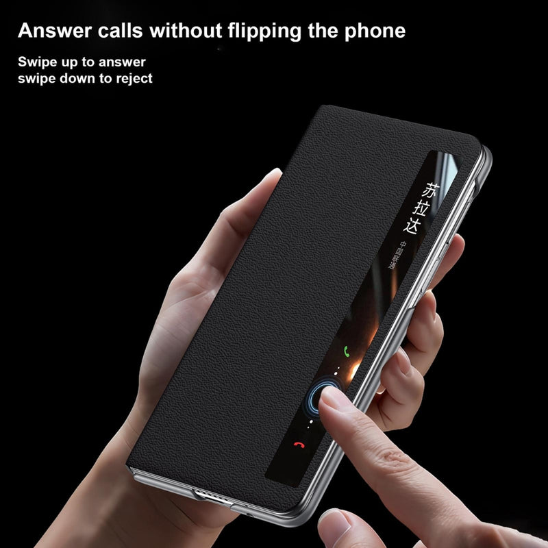 Cargue la imagen en el visor de la galería, Honor Magic V6 - Smart View Window MagSafe Magnetic Holder Leather Phone Case

