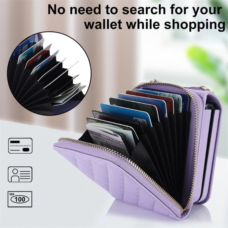 Load image into Gallery viewer, [With Shoulder Strap] [With Card Slot] Motorola Razr 50/Ultra - PU leather Crossbody Wallet Style Shockproof Phone Case - Polar Tech Australia
