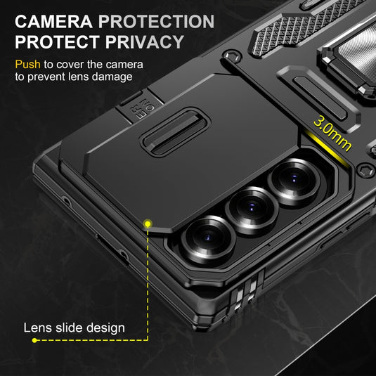 Samsung Galaxy Z Fold7 5G - Armor PC + TPU Camera Shield Phone Case