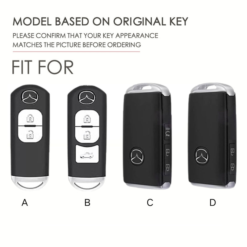 Chargez l&#39;image dans la visionneuse de la galerie, Mazda Zinc Alloy Car Key Fob Protective Case Cover For CX5, CX3, CX30, CX7, CX9, Mazda 2, 3, 6
