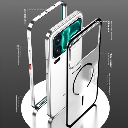 Xiaomi 18 Pro - Magnetic Aluminium Alloy Matte Phone Case