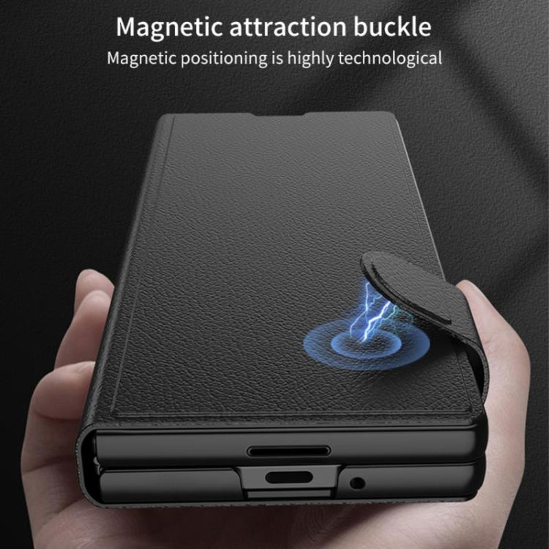 Load image into Gallery viewer, Samsung Galaxy Z Fold7 5G - GKK Integrated Flip Leather Phone Case
