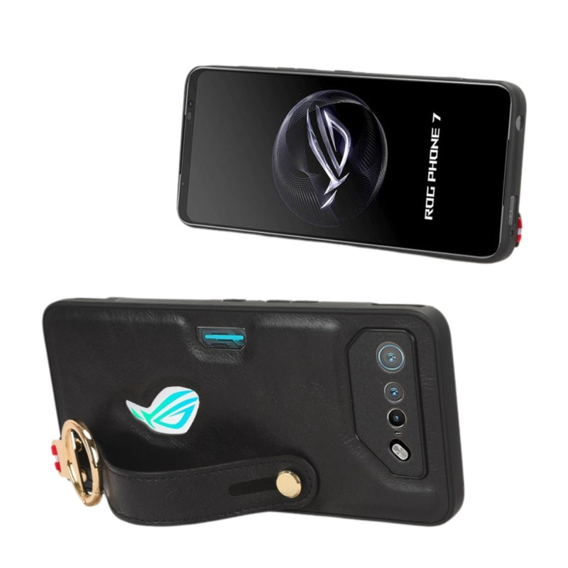 Cargue la imagen en el visor de la galería, Asus ROG Phone 5 - Wristband Leather Back Phone Case
