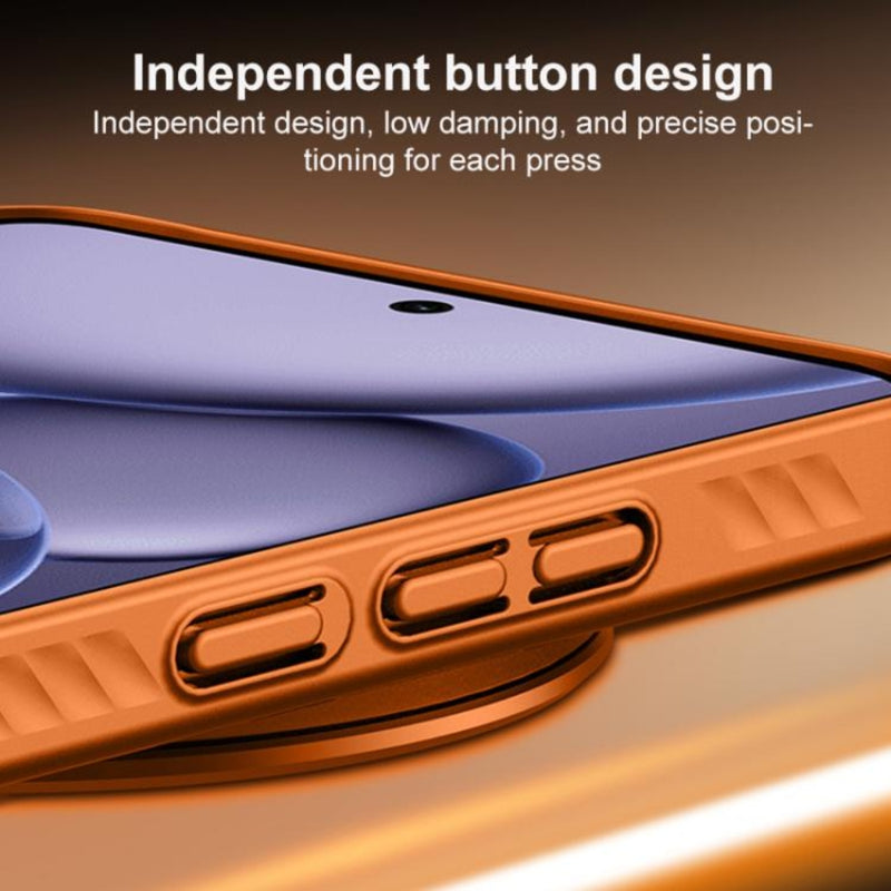 Chargez l'image dans la visionneuse de la galerie, OPPO Find X9 Ultra - Ice Crystal Solid Color U-Shaped Magnetic Invisible Lens Holder Frosted Phone Case - Polar Tech Australia

