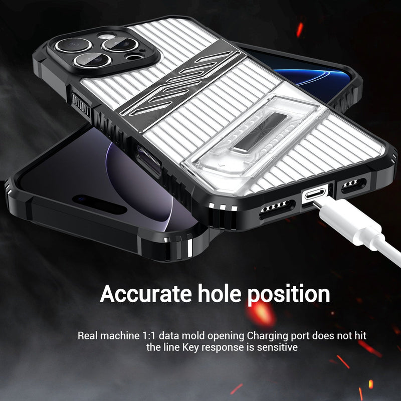 Cargue la imagen en el visor de la galería, [Built-in Invisibla Bracket] Apple iPhone 16e Transparent Shockproof Protective Case - Polar Tech Australia
