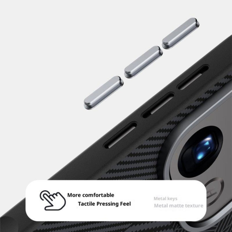 Cargue la imagen en el visor de la galería, [Magsafe Compatible] OPPO Find X9 - Carbon Fiber Series 6D Micro Relief MagSafe Phone Case
