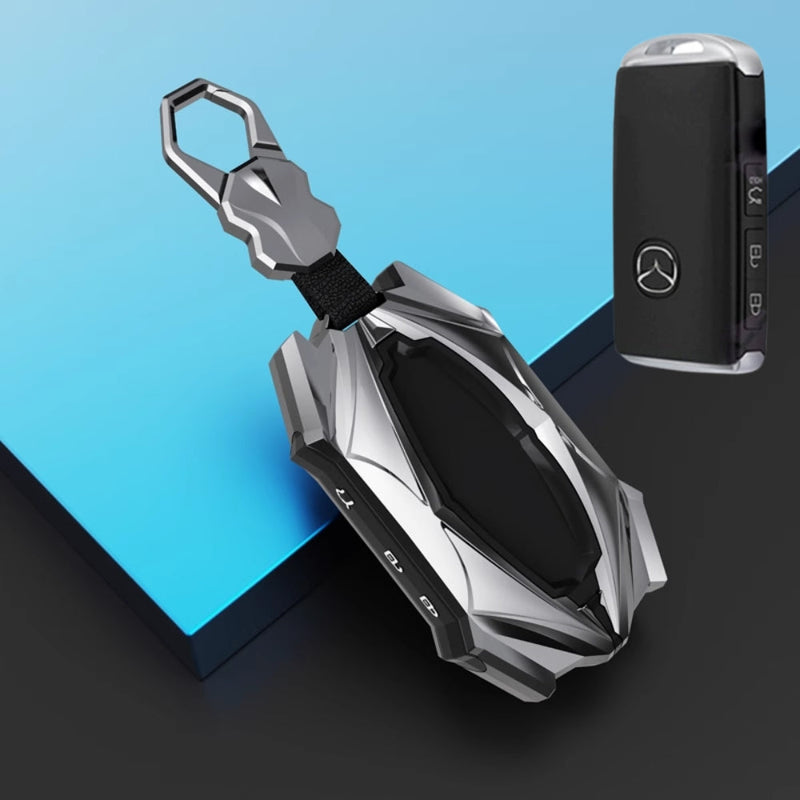 Chargez l&#39;image dans la visionneuse de la galerie, Mazda Zinc Alloy Car Key Fob Cover Case Remote For Mazda 2, 3, 5, 6, CX-3, CX-5, CX-7, CX-9
