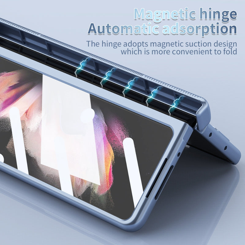 Cargue la imagen en el visor de la galería, [With Pen Slot] Samsung Galaxy Z Fold 6(SM-F956) - Full Coverage Electroplated Magnetic Hinge Shockproof Protective Case
