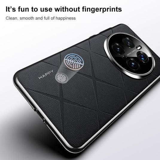 Honor Magic7 Pro (PTP-N49, PTP-AN10) - Plain Leather PC Phone Case