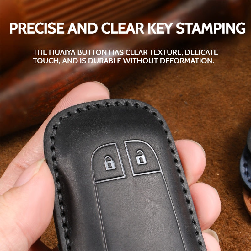 Cargue la imagen en el visor de la galería, Isuzu Genuine Leather Full-cover Design Car Key Case Cover for D-Max, MU-X, Ruimai, RE-MAX
