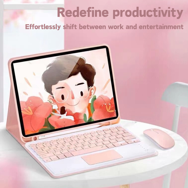 Chargez l&#39;image dans la visionneuse de la galerie, Apple iPad 5/6 9.7&#39;&#39; 5/6th Gen (2017/2018) Smart Wireless Keyboard Flip Case With Backlit - i-Station Mobile Phone &amp; Electronic Device Repair and Accessories
