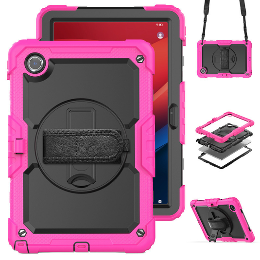[Built-in 360° Rotating Hand Strap & Stand] Lenovo Idea Tab 11” 2025 (TB336FU/TB336ZU) Shockproof With Screen Protector Pencil Holder Heavy Duty Series Case - i-Station Mobile Phone & Electronic Device Repair and Accessories