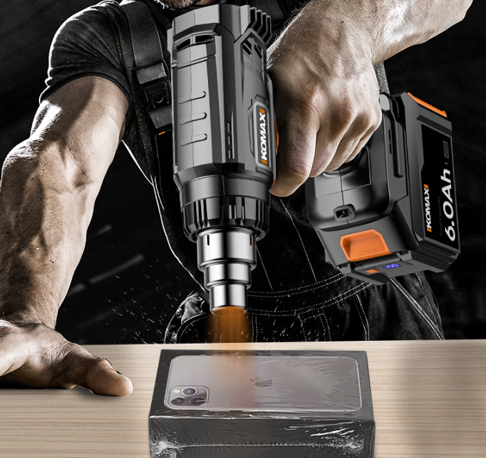 Chargez l&#39;image dans la visionneuse de la galerie, [Body Only No battery] Komax 6 Level Temperature Control Cordless Portable 21V Battery Powered Heating Hot Air Gun Station
