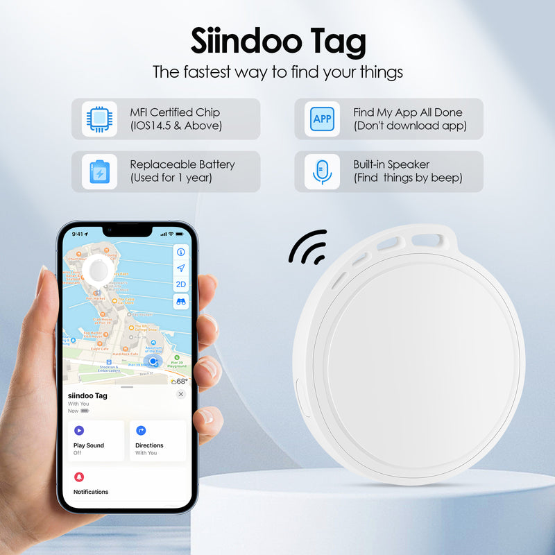 Load image into Gallery viewer, [Siindoo]  AirTag Mini GPS Tracker Smart Tag Luggage Wallet Pet Key Finder - Polar Tech Australia
