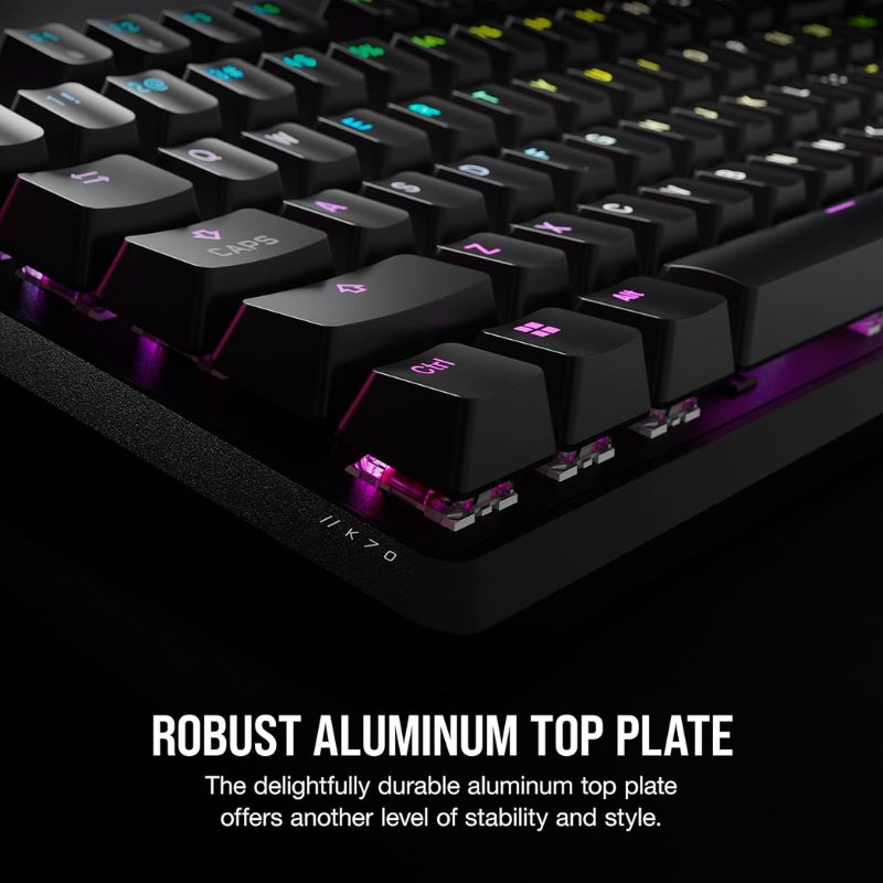 Load image into Gallery viewer, CORSAIR K70 CORE RGB Mechanical Gaming Keyboard - CORSAIR Red Linear Keyswitches - Sound Dampening - Media Control Dial - iCUE Compatible - Polar Tech Australia
