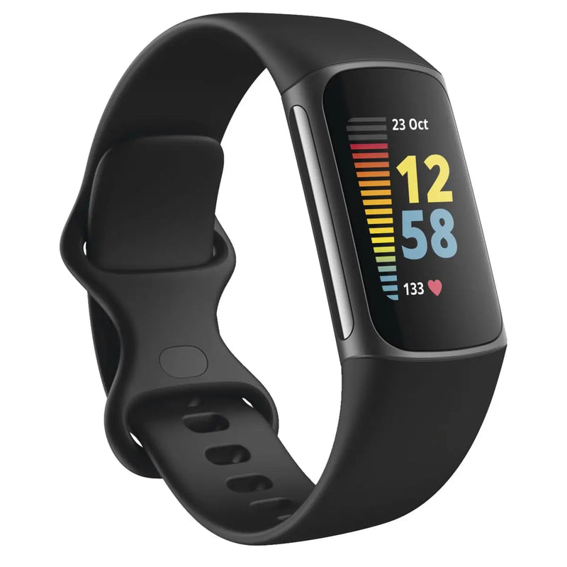 Cargue la imagen en el visor de la galería, Fitbit Charge 5 Advanced Health &amp; Fitness Tracker with Built-in GPS Stress Management Tools 24/7 Heart Rate Sleep Health Tracker
