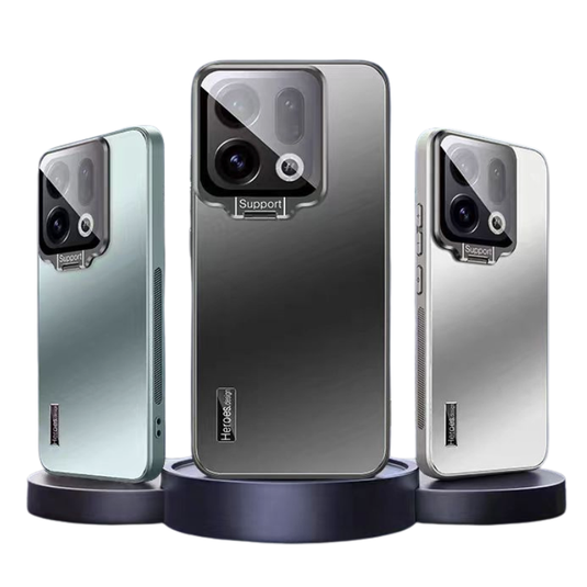 [With Lens Bracket] OPPO Find X9/Pro - Ultra-Thin Matte Shockproof Phone Case - i-Station Mobile Phone & Electronic Device Repair and Accessories