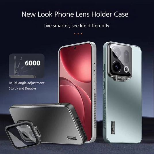 [With Lens Bracket] OPPO Find X9/Pro - Ultra-Thin Matte Shockproof Phone Case - i-Station Mobile Phone & Electronic Device Repair and Accessories