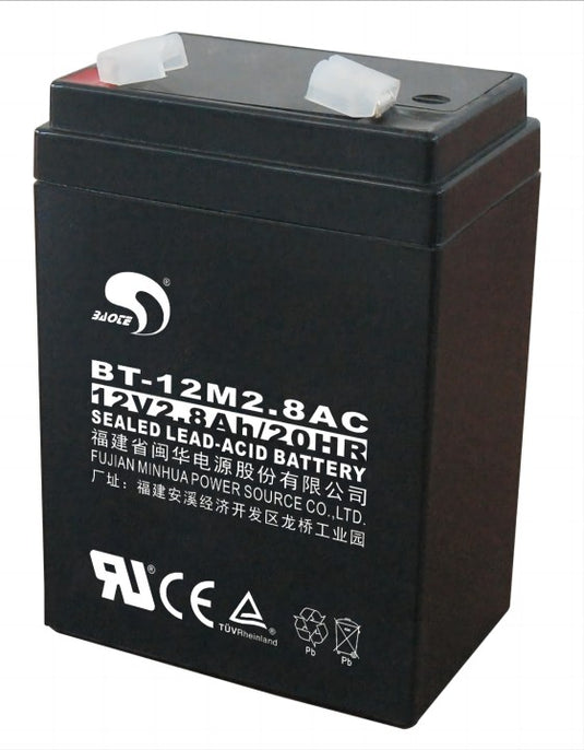 [BT-12M2.8AC] 12V/2.8Ah Battery Valve Regulated Sealed Lead-Acid UPS Battery Back up - Polar Tech Australia