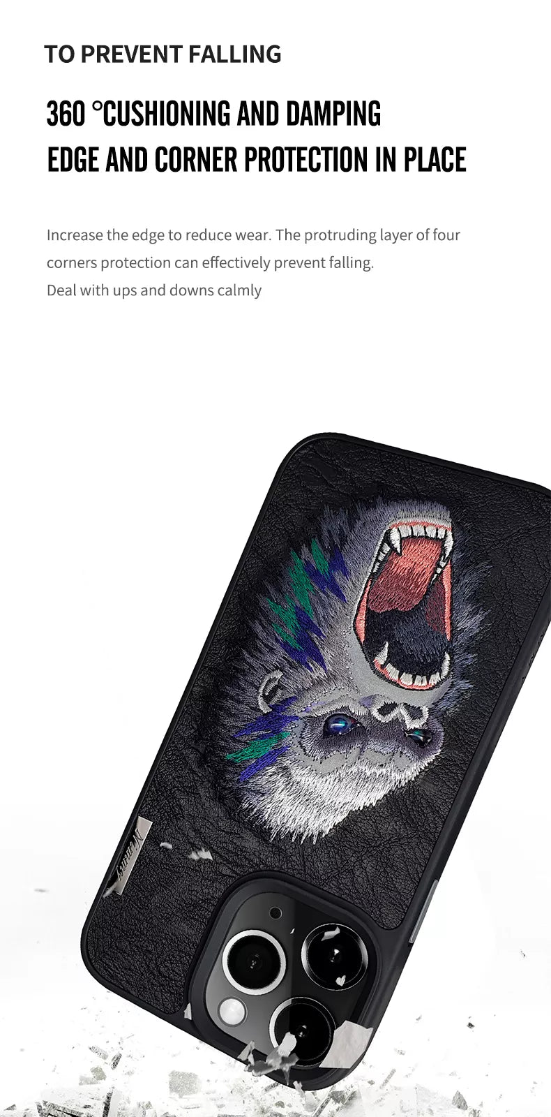 Load image into Gallery viewer, Nimmy Dazzling Series iPhone 15/Pro/Max Embroidery 3D Cool Case - Polar Tech Australia
