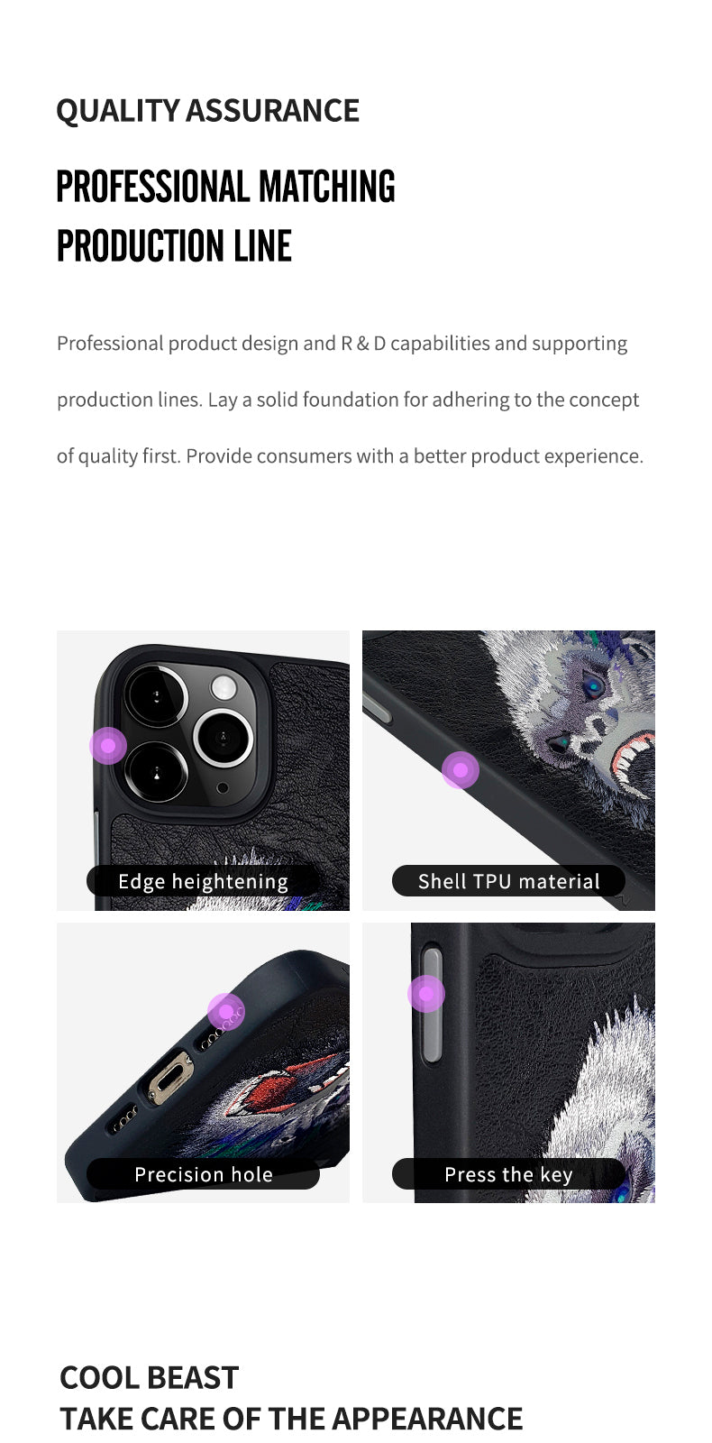 Load image into Gallery viewer, Nimmy Dazzling Series iPhone 15/Pro/Max Embroidery 3D Cool Case - Polar Tech Australia
