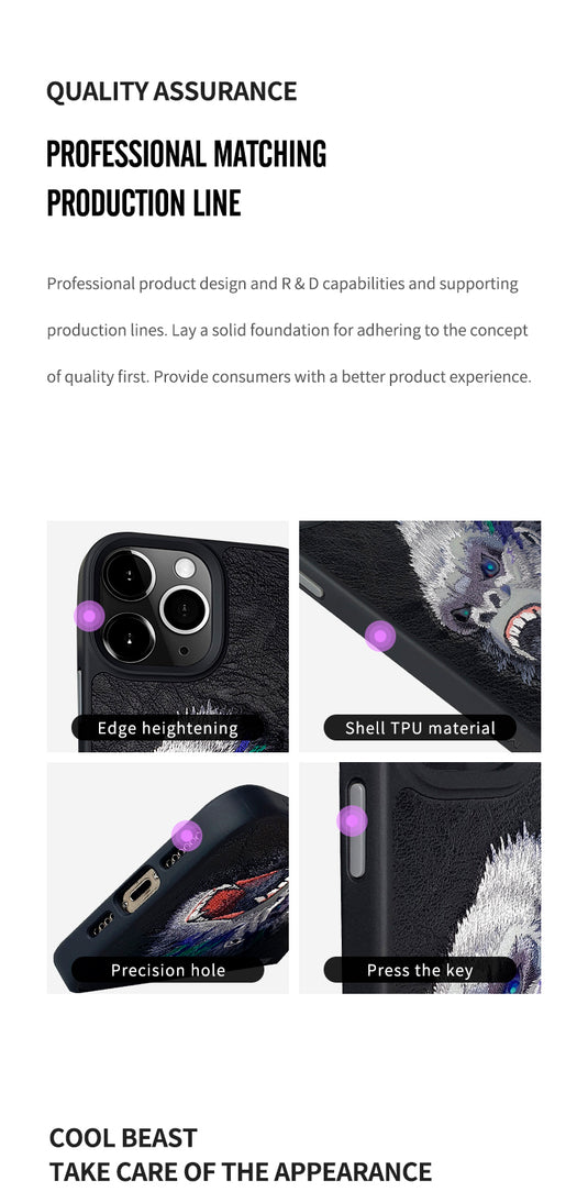 Nimmy Dazzling Series iPhone 15/Pro/Max Embroidery 3D Cool Case - Polar Tech Australia