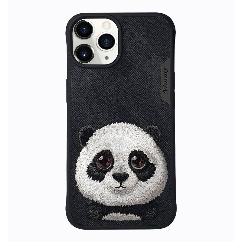 Chargez l&#39;image dans la visionneuse de la galerie, Nimmy Pet Animal Big Eye Series iPhone 13/14/15/Pro/Max Embroidery 3D Cute Cool Case - Polar Tech Australia
