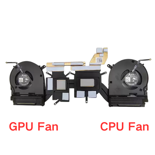 Dell 14 Premium DA14250 Series - Laptop CPU & GPU Cooling Fan Cooler