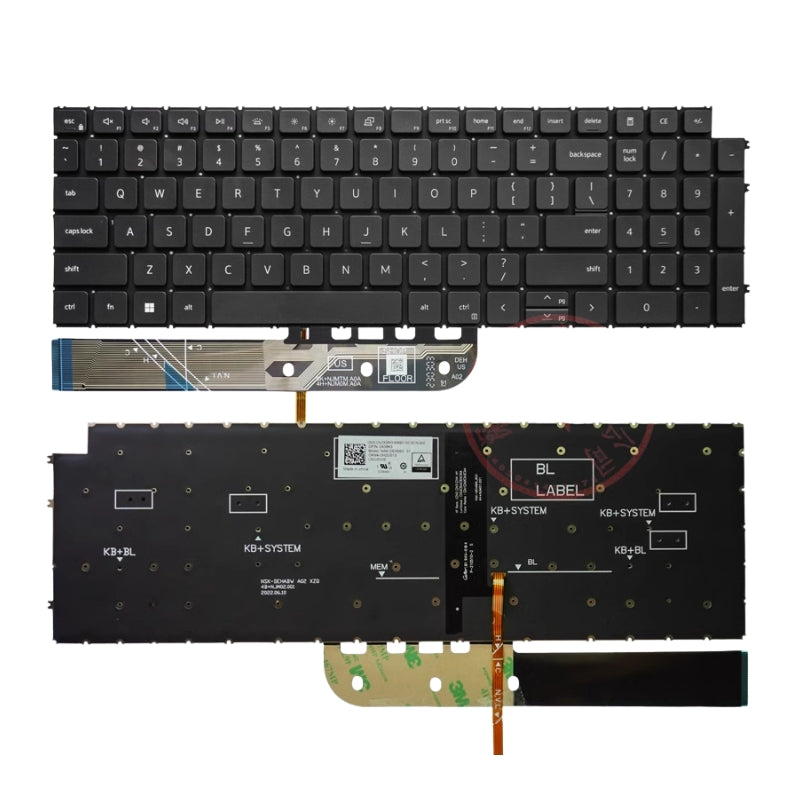 Cargue la imagen en el visor de la galería, DELL Inspiron 3510 3525 3511 3515 15 5515 7510 / 16 Plus 7610 Series - Laptop Keyboard With Backlit US Layout - Polar Tech Australia
