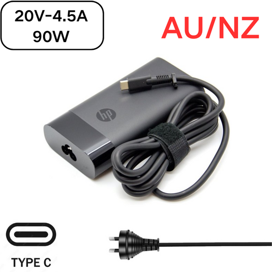 [20V-4.5A/90W][Type-C] HP USB C Laptop AC Wall Travel Fast Quick Charger Travel Adapter