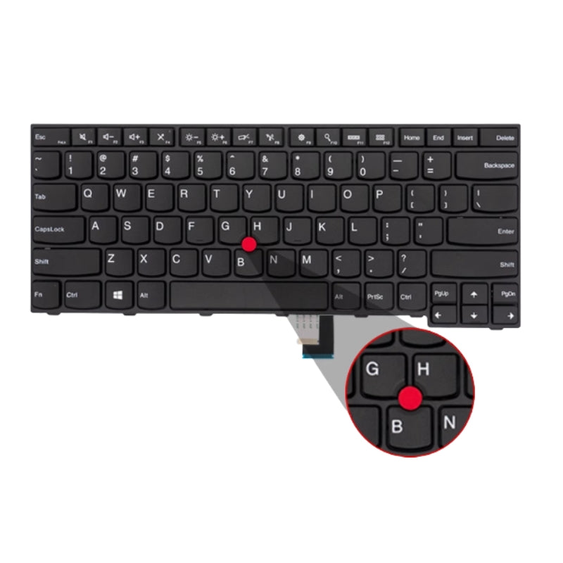Cargue la imagen en el visor de la galería, Lenovo ThinkPad E450 E450C E455 E460 E465 / W450 Series - Laptop Keyboard Without Backlit US Layout

