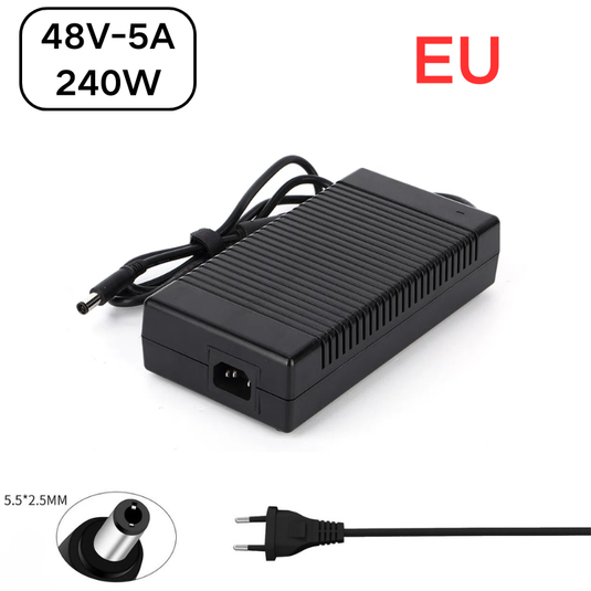 [48V-5A][5.5x2.5] Universal Computer/Monitor/CCTV POE Switch - Power Supply Adapter Wall Charger