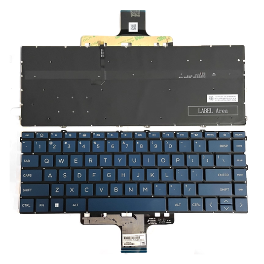 Reemplazo de teclado HP Pavilion X360 14" 14 pulgadas 14-DW 14-dy 14-dv (diseño de EE. UU.)