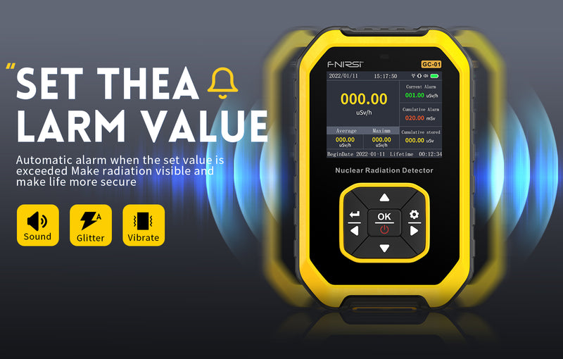 Cargue la imagen en el visor de la galería, [GC-01] FNIRSI Geiger Counter Nuclear Radiation Detector Personal Dosimeter X-ray γ-ray β-ray Radioactivity Tester Marble Detector - Polar Tech Australia
